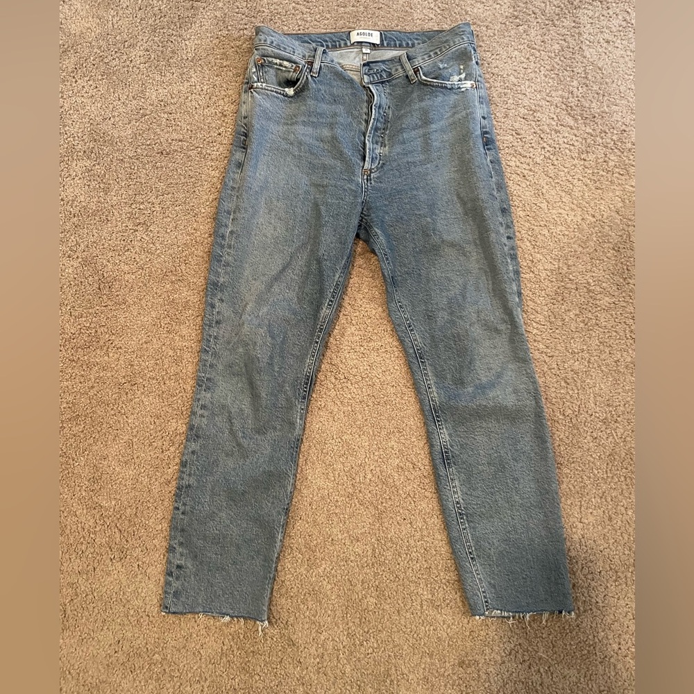 Agolde Nico High Rise Slim Fit Jeans Size 28